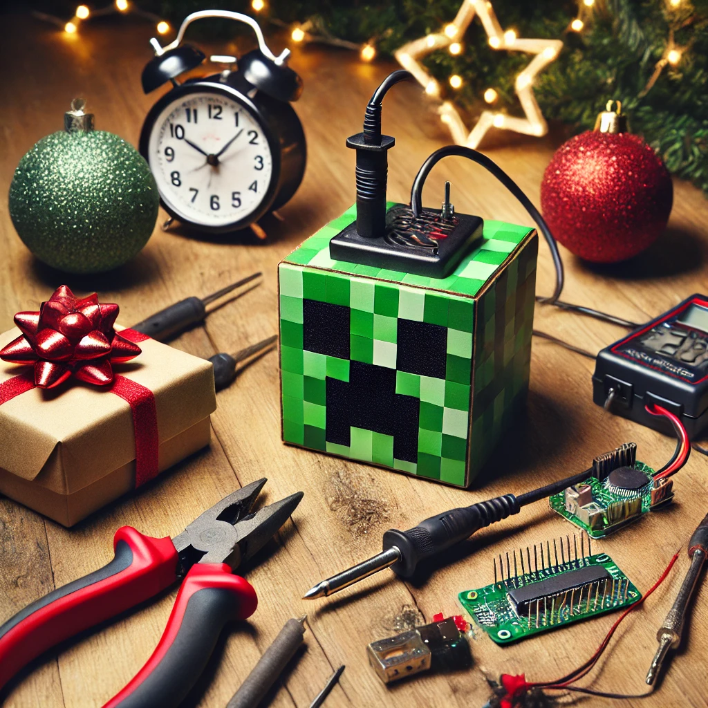 Powering Up Christmas: A Creeper Clock Makeover