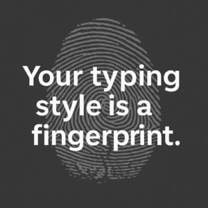 Your typing style is a fingerprint